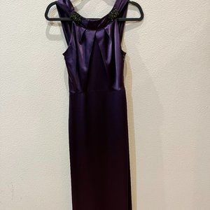 Stunning Satin VERA WANG Designer Gown with Bejweled Accents on Straps